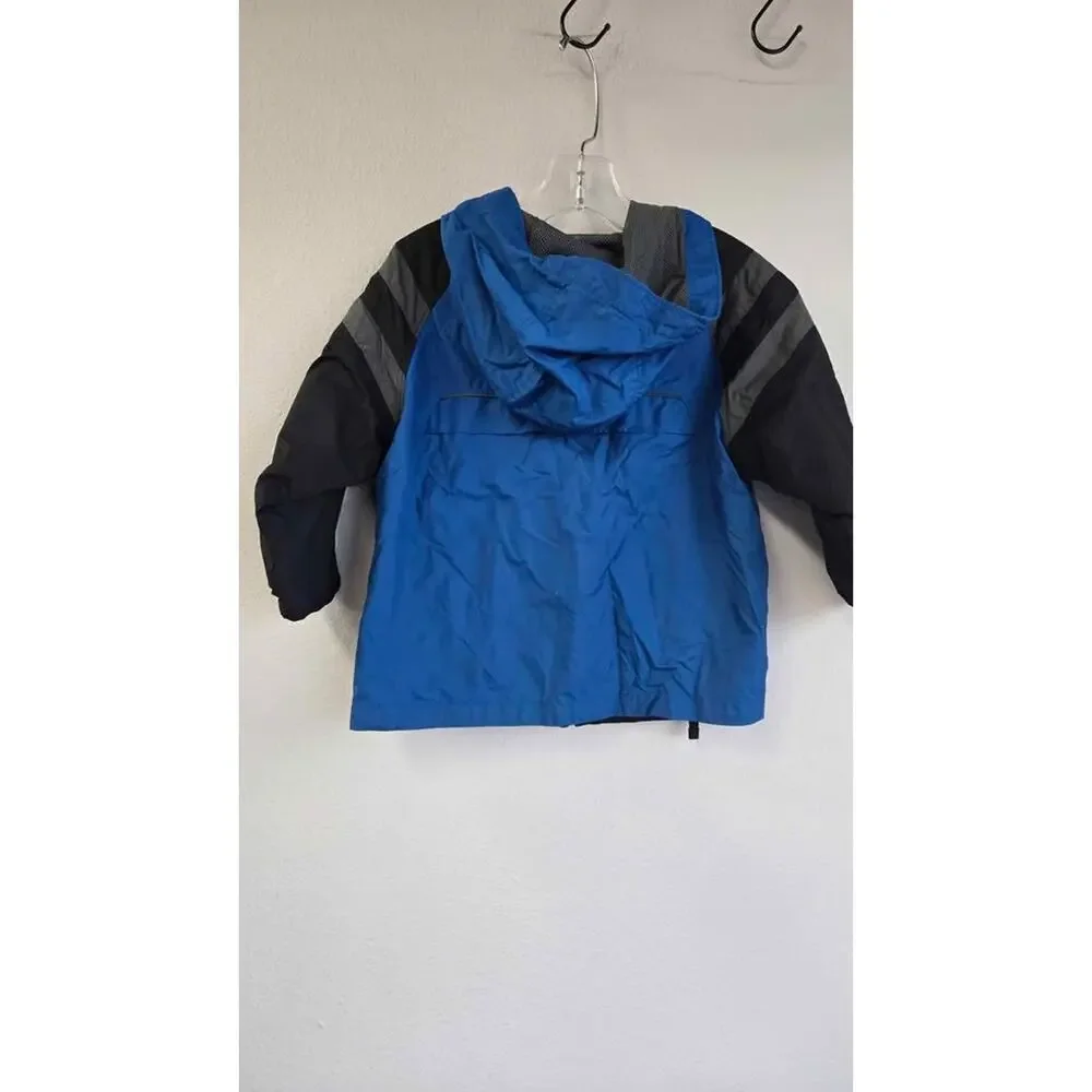 Columbia Toddler Boys‎ Hooded Windbreaker Jacket Blue/Black Size 3T